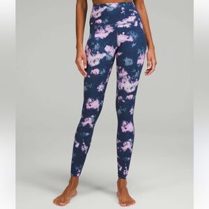 Lululemon Align Highrise Pant 28 Circulate Tie Dye Mineral Blue Multi Women’s 6